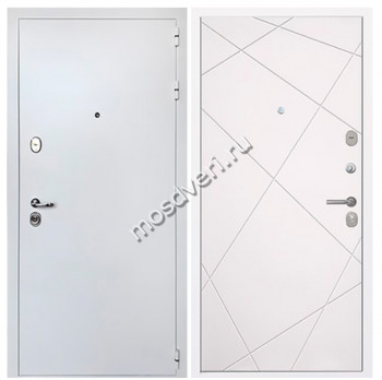 Белая входная дверь в квартиру BVD-03 - купить от производителя Мосдвери Белая входная дверь в квартиру BVD-03